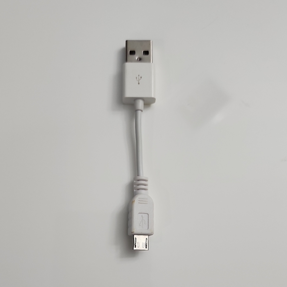 White USB to Micro USB Cable